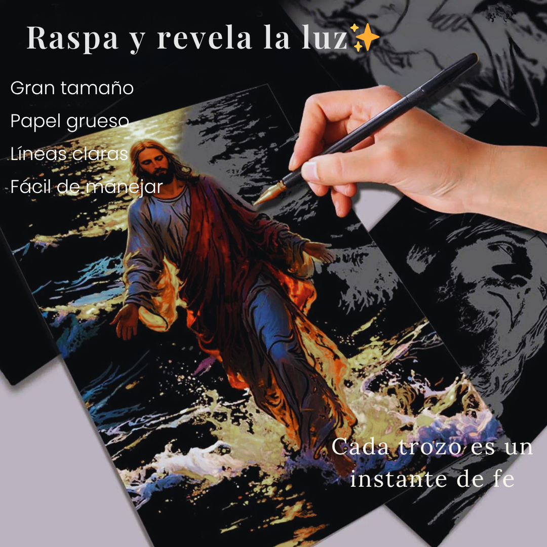 Arte para rascar de Jesus